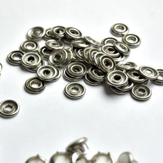 Boutons pression à sertir blancs – Ø 10 mm – Lot de 50 Tissus et mercerie créative – Nos sélections sans marque - 5