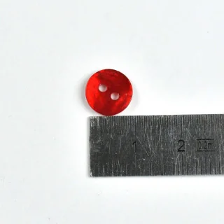 Bouton en nacre fin - Rouge - 10mm - Lot de 10 Tissus et mercerie créative – Nos sélections sans marque - 2