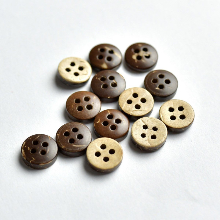 Pomo redondo de madera de coco - 9mm - Marrón - Lote de 10 Autres marques - Tissus et mercerie - 1 Pomo redondo de madera de coco - 9mm - Marrón - Lote de 10 Autres marques - Tissus et mercerie - 1