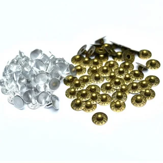 Rivets de jeans décoratifs – 9,5 mm – Lot de 50 – 4 coloris Tissus et mercerie créative – Nos sélections sans marque - 2