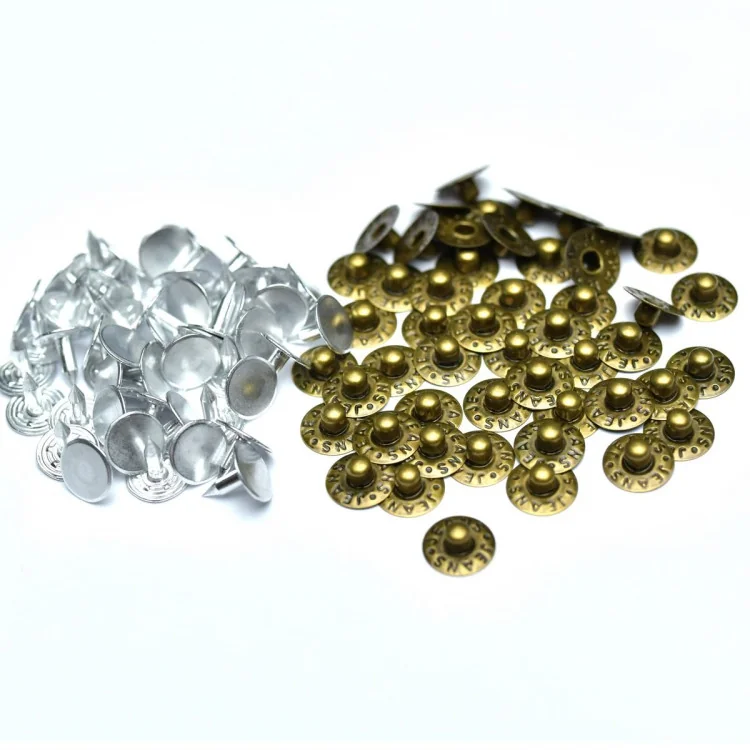 Rivets de jeans décoratifs – 9,5 mm – Lot de 50 – 4 coloris Tissus et mercerie créative – Nos sélections sans marque - 2