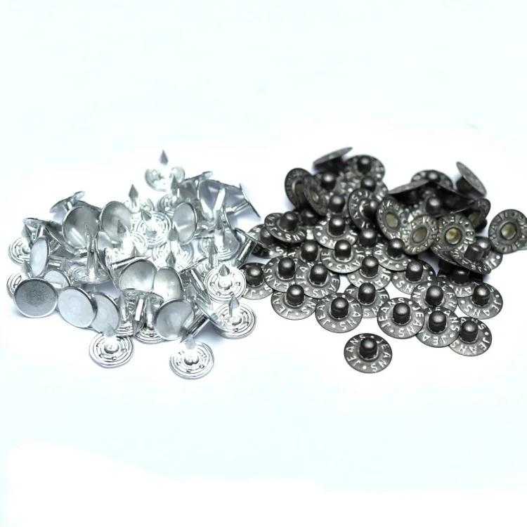 Rivets de jeans décoratifs – 9,5 mm – Lot de 50 – 4 coloris Tissus et mercerie créative – Nos sélections sans marque - 3