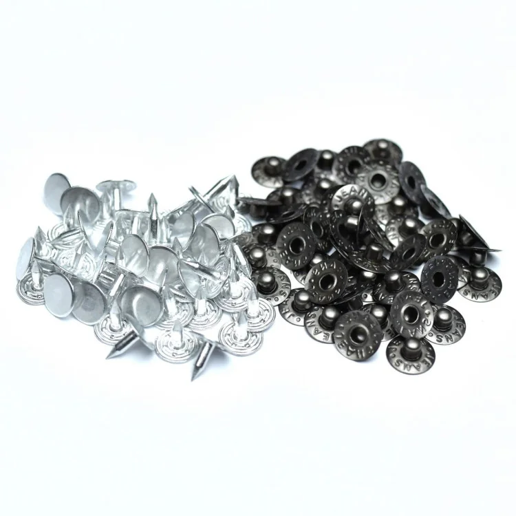 Rivets de jeans décoratifs – 9,5 mm – Lot de 50 – 4 coloris Tissus et mercerie créative – Nos sélections sans marque - 4