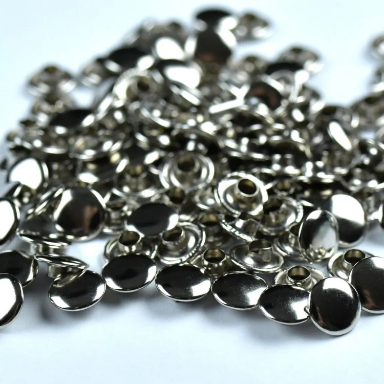Rivets ronds à sertir – 8x6 mm – Lot de 100 – Couture & jeans Tissus et mercerie créative – Nos sélections sans marque - 1