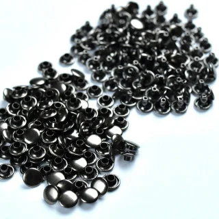 Rivets ronds à sertir – 6x6 mm – Lot de 100 – Couture & renforts Tissus et mercerie créative – Nos sélections sans marque - 4