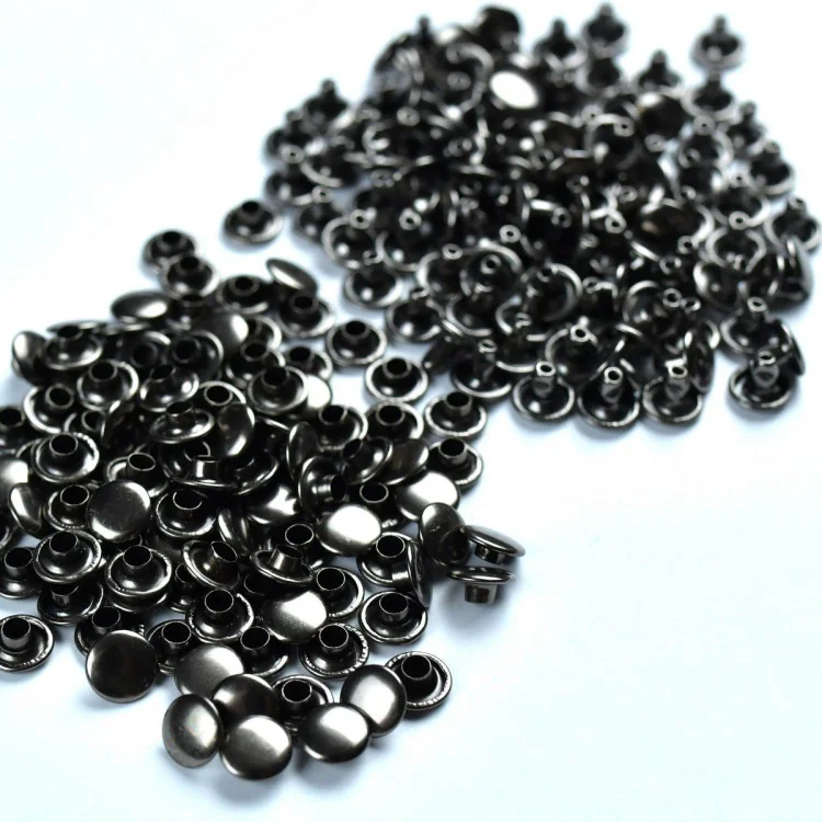 Rivets ronds à sertir – 6x6 mm – Lot de 100 – Couture & renforts Tissus et mercerie créative – Nos sélections sans marque - 4