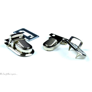 Fermoir cartable à sertir - 22x34mm  - 1