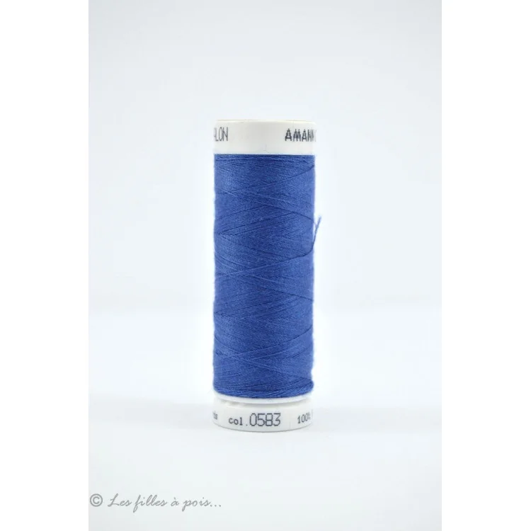 Linha de costura Mettler Seralon 200m - Azul - 0583 Mettler : fils à coudre, broder et surjeter de qualité - 1
