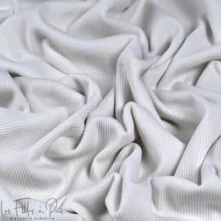 Jersey côtelé "Rib-Knit" non tubulaire – Bord-côtes extensible ultra confort (côte 2 mm) Tissus et mercerie créative – Nos sélec