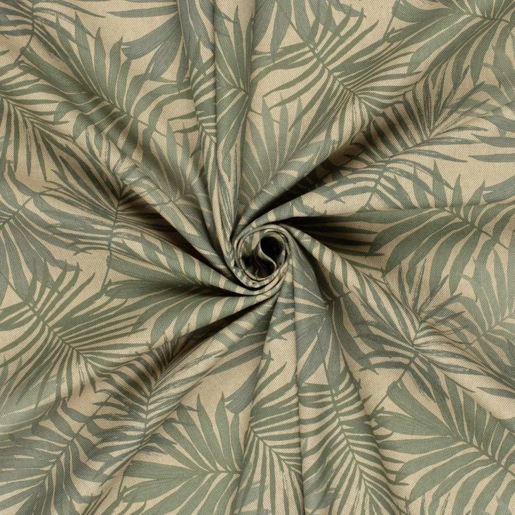 Tissu panama polycoton "Jungle" – Motif végétal naturel – Déco & accessoires Tissus et mercerie créative – Nos sélections sans m