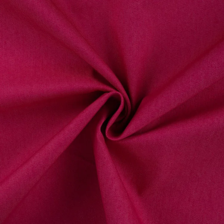 Coupon de tissu jeans stretch polycoton - Rose fuchsia Tissus et mercerie créative – Nos sélections sans marque - 1