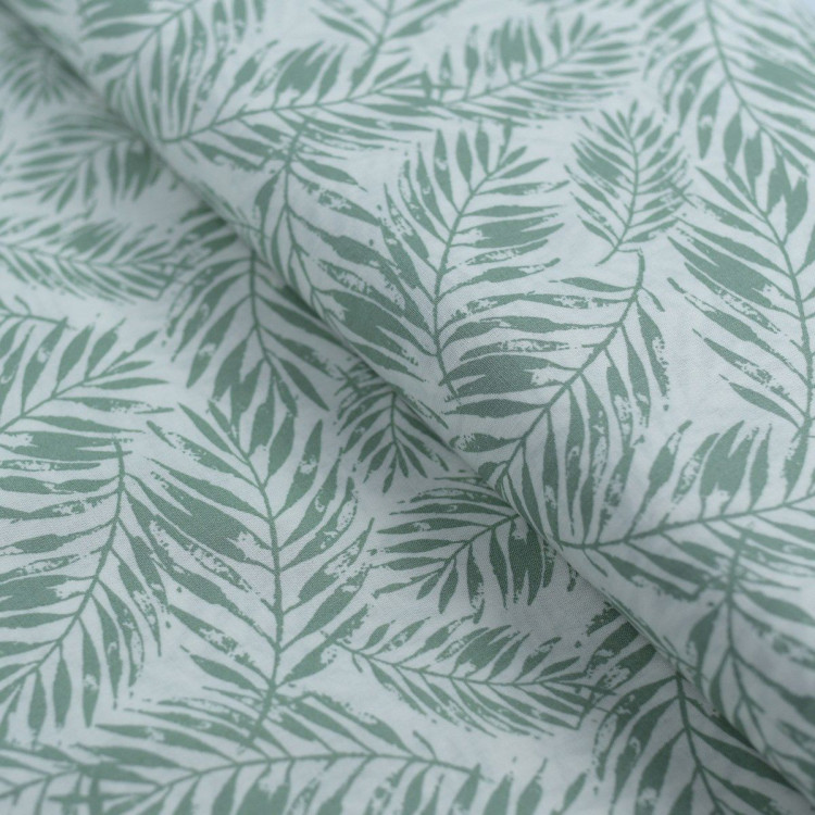 Tissu voile de popeline motif feuilles - Vert et blanc Autres marques - Tissus et mercerie - 1 Tissu voile de popeline motif feuilles - Vert et blanc Autres marques - Tissus et mercerie - 1