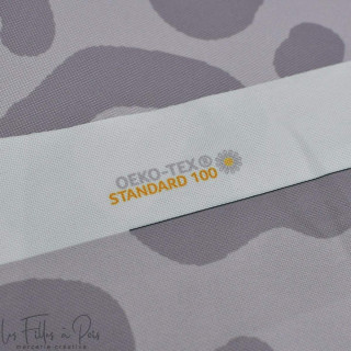 Coupon de tissu imperméable motif léopard "Angels" - Tons figue givrée - 70cm -  Les Filles à Pois Les Filles à Pois - Design ® 