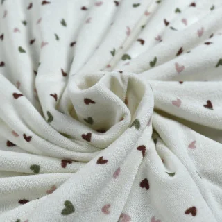 Tissu jersey éponge à petits cœurs – Doux, extensible et absorbant Tissus et mercerie créative – Nos sélections sans marque - 2