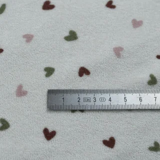 Tissu jersey éponge à petits cœurs – Doux, extensible et absorbant Tissus et mercerie créative – Nos sélections sans marque - 5