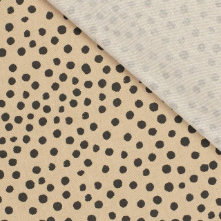 Tissu demi natté "Cheetah" - Pois - Noir et naturel Autres marques - Tissus et mercerie - 1