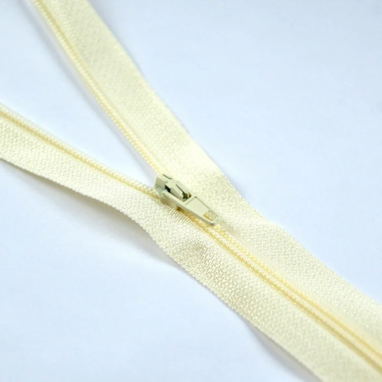 Lot de 2 fermetures éclair nylon – Non séparables – 20 cm – 19 couleurs - 4