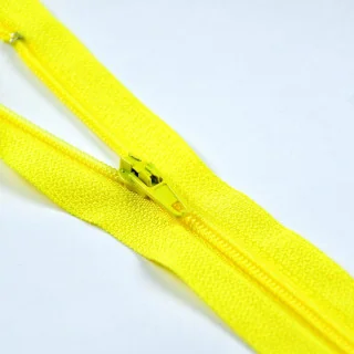 Lot de 2 fermetures éclair nylon – Non séparables – 25 cm – 19 couleurs - 6