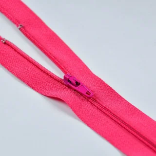 Lot de 2 fermetures éclair nylon – Non séparables – 25 cm – 19 couleurs - 9