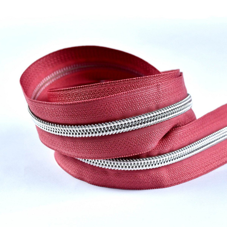 Fecho de correr a metro + corrediças a condizer - Espiral prateada - Nylon Autres marques - Tissus et mercerie - 16 Fecho de correr a metro + corrediças a condizer - Espiral prateada - Nylon Autres marques - Tissus et mercerie - 16