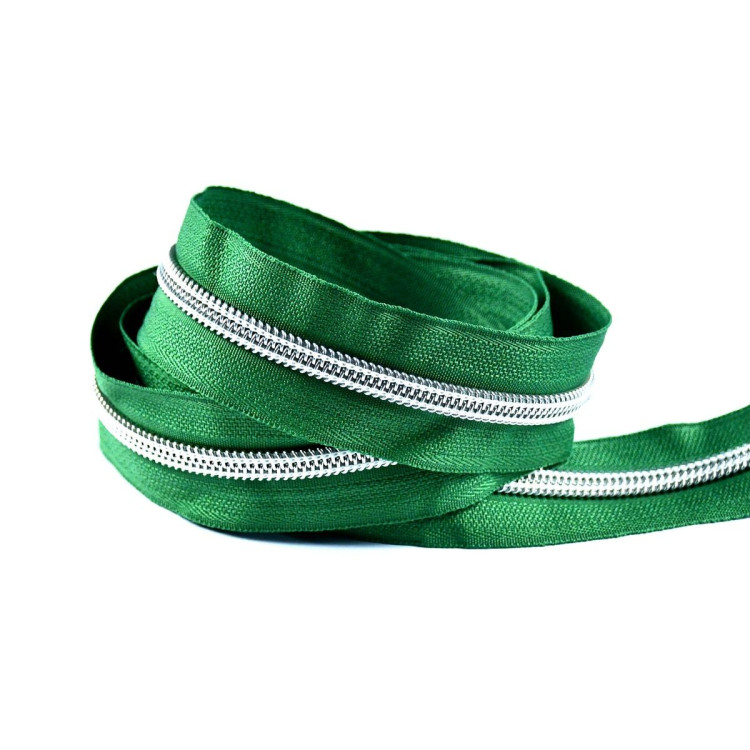 Cremallera por metros + deslizadores a juego - Espiral plateada - Nylon Autres marques - Tissus et mercerie - 18 Cremallera por metros + deslizadores a juego - Espiral plateada - Nylon Autres marques - Tissus et mercerie - 18
