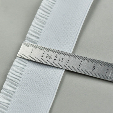 Elastique bord cote pour jupe Vente en ligne Couleur Blanc Largeur 40mm
