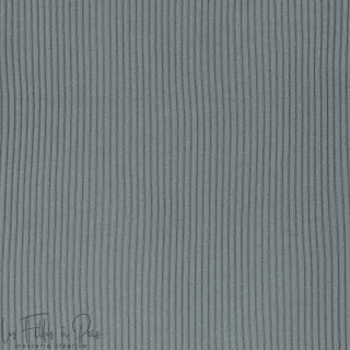 Coupon de bords-côtes jersey côtelé tubulaire - Vieux vert - 250cm Tissus et mercerie créative – Nos sélections sans marque - 4