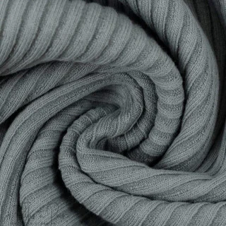 Coupon de bords-côtes jersey côtelé tubulaire - Vieux vert - 250cm Tissus et mercerie créative – Nos sélections sans marque - 2