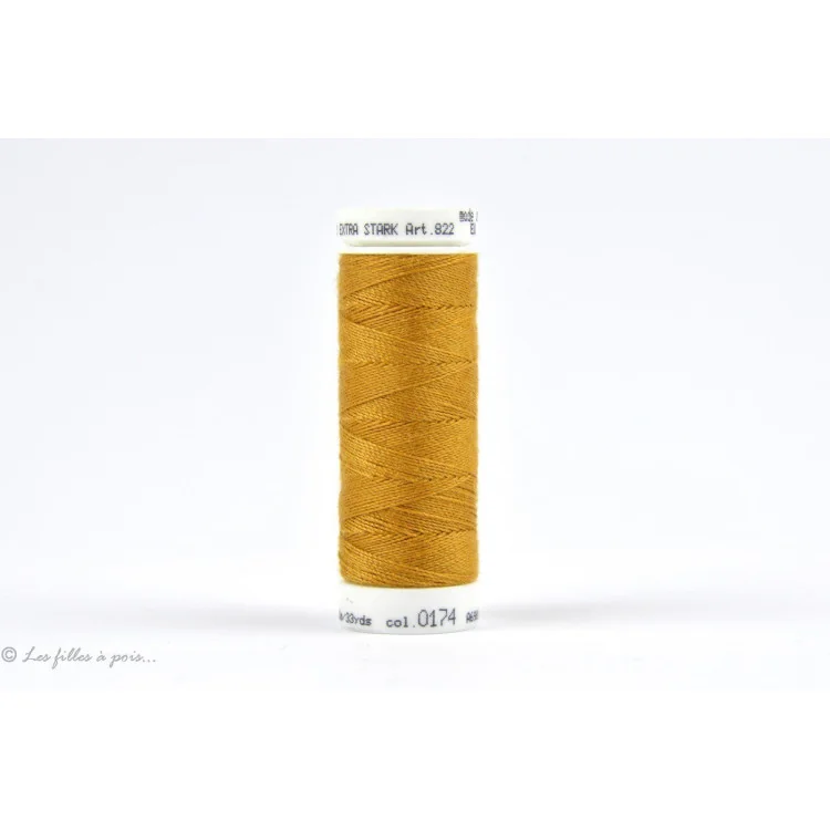 Fil à coudre Mettler Extra-Stark - Jaune - 0174 Mettler : fils à coudre, broder et surjeter de qualité - 1 Fil à coudre Mettler Extra-Stark - Jaune - 0174 Mettler : fils à coudre, broder et surjeter de qualité - 1