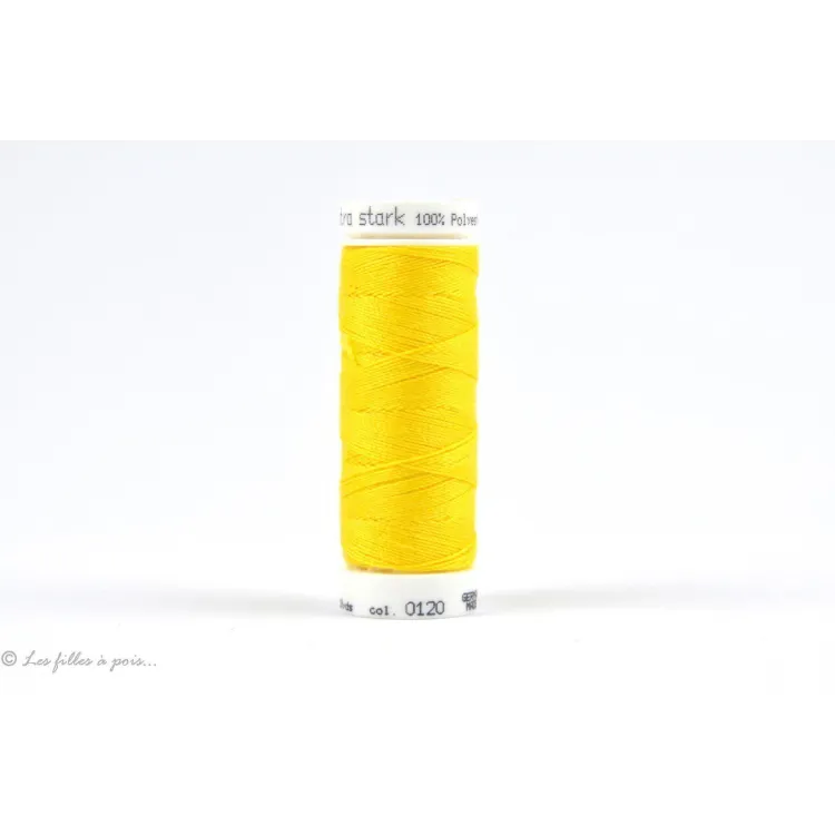 Fil à coudre Mettler Extra-Stark - Jaune - 0120 Mettler : fils à coudre, broder et surjeter de qualité - 1 Fil à coudre Mettler Extra-Stark - Jaune - 0120 Mettler : fils à coudre, broder et surjeter de qualité - 1