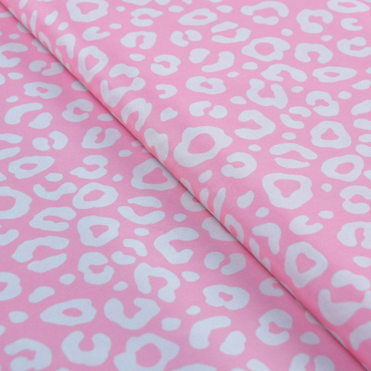 Tejido impermeable - Kway repelente al agua - Leopardo - "Contrastes" - Rosa pastel y blanco - Les Filles à Pois Les Filles à Po Tejido impermeable - Kway repelente al agua - Leopardo - "Contrastes" - Rosa pastel y blanco - Les Filles à Pois Les Filles à Po