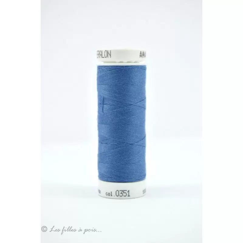 Fil à coudre Mettler Seralon 200m - coloris bleu - 0351 METTLER ® - 1