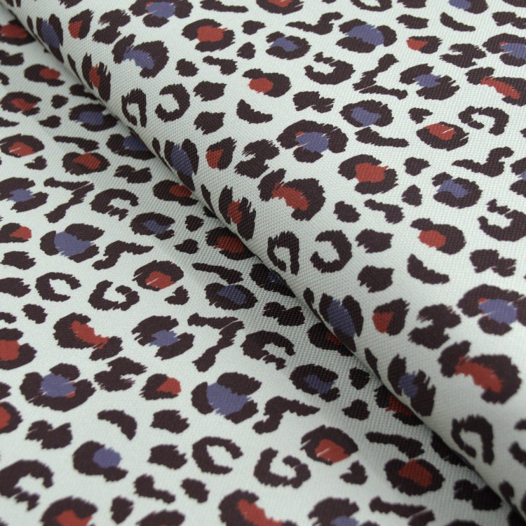 Tejido medio trenzado "Baghera" - Leopardo - Natural, terracota y denim "Klass" - Les Filles à Pois Les Filles à Pois - Design ® Tejido medio trenzado "Baghera" - Leopardo - Natural, terracota y denim "Klass" - Les Filles à Pois Les Filles à Pois - Design ®