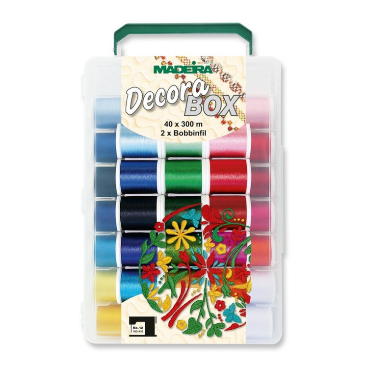 Sortido de 40 carretéis de fio DECORA 12 - Madeira ® - 300m - 8083 Madeira ® - Fils à broder, à coudre et entoilage - 1 Sortido de 40 carretéis de fio DECORA 12 - Madeira ® - 300m - 8083 Madeira ® - Fils à broder, à coudre et entoilage - 1