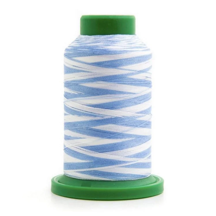 Fil à broder universel machine ISACORD MULTI COLORE Chiné 1000M - bleu - 9603 Mettler : fils à coudre, broder et surjeter de qua