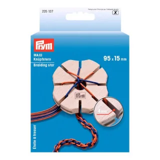 Étoile à tresser Prym – Pour cordons, bracelets brésiliens et anses créatives Prym : mercerie couture et accessoires de qualité 