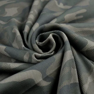 Tissu jersey côtelé "Signal Radar - Green" kaki – Collection Grumman - Les Filles à Pois Design Les Filles à Pois - Design : mot