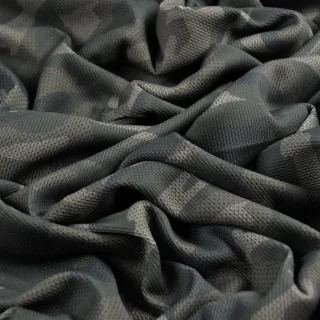 Tissu jersey côtelé "Signal Radar - Green" kaki – Collection Grumman - Les Filles à Pois Design Les Filles à Pois - Design : mot