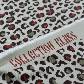 Tissu jersey côtelé "Baghera" naturel, kaki et terracotta– Collection Klass - Les Filles à Pois Design Les Filles à Pois - Desig