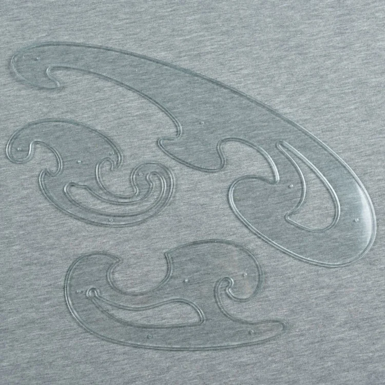 Lot de 3 pistolets de traçage – Règles courbes pour patrons couture Tissus et mercerie créative – Nos sélections sans marque - 1