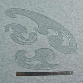 Lot de 3 pistolets de traçage – Règles courbes pour patrons couture Tissus et mercerie créative – Nos sélections sans marque - 2