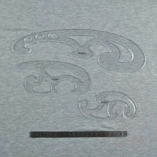 Lot de 3 pistolets de traçage Bohin – Règles courbes pour patronnage Tissus et mercerie créative – Nos sélections sans marque - 