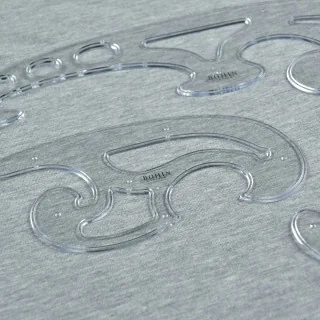 Lot de 3 pistolets de traçage Bohin – Règles courbes pour patronnage Tissus et mercerie créative – Nos sélections sans marque - 