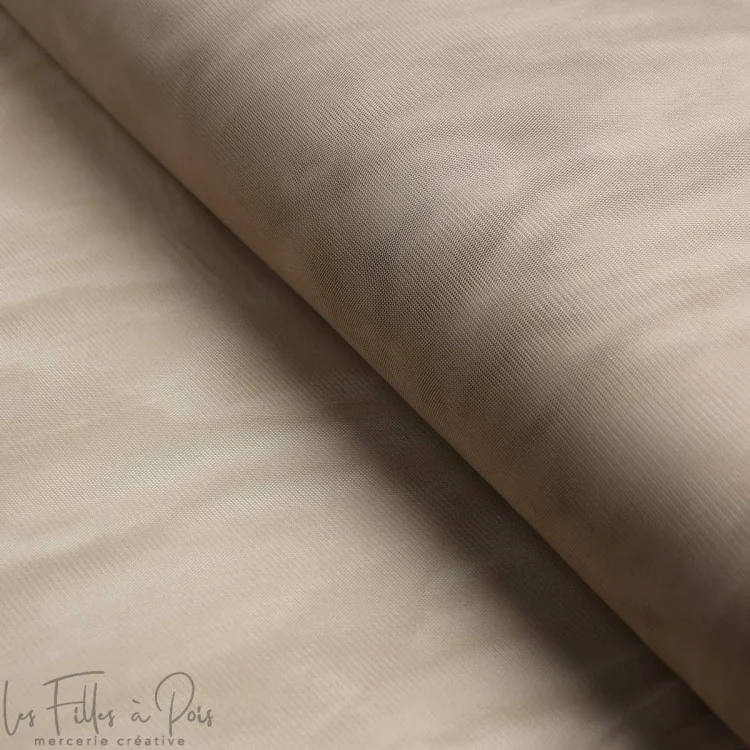 Coupon de tulle souple - Taupe - 5M Tissus et mercerie créative – Nos sélections sans marque - 164