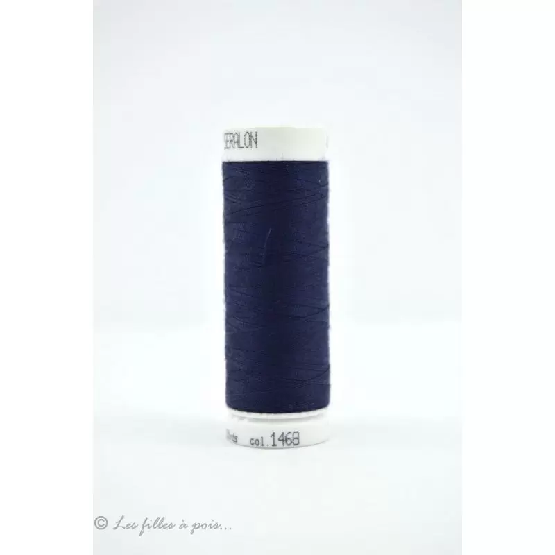 1468 - Fil à coudre Mettler Seralon 200m - coloris bleu METTLER ® - 1