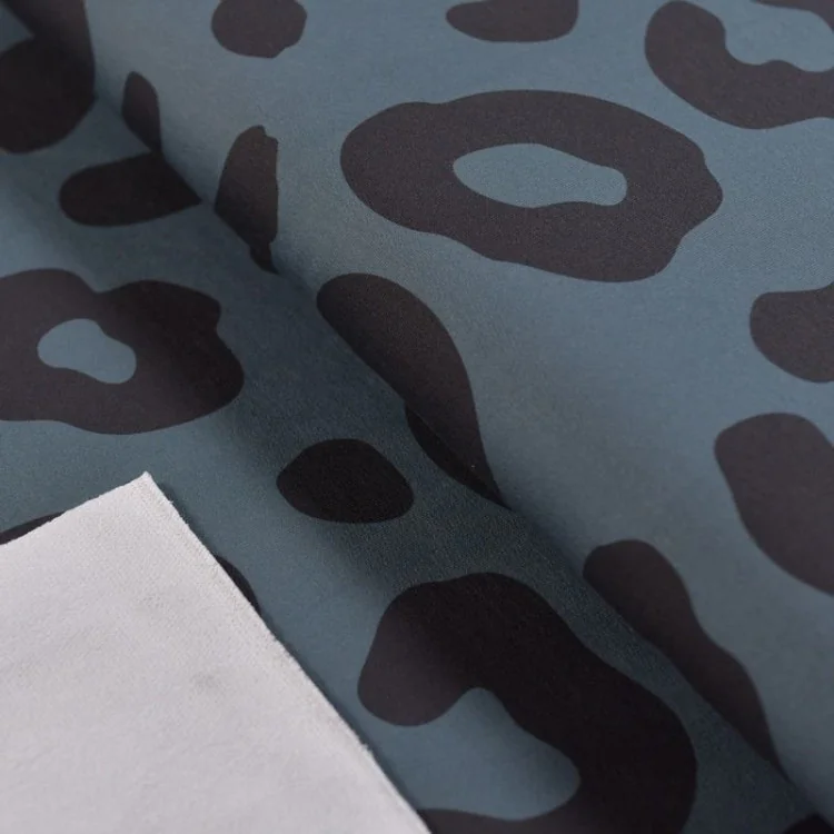 Tissu French Terry "Spirit" - Léopard Essence & Noir - Collection Angels - Les Filles à Pois - Design Les Filles à Pois - Design