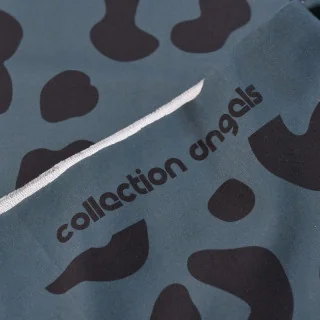 Tissu French Terry "Spirit" - Léopard Essence & Noir - Collection Angels - Les Filles à Pois - Design Les Filles à Pois - Design