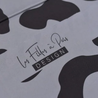 Tissu French Terry Léopard Bleu Glacier "Frozen Soul" – Collection Angels – Les Filles à Pois - Design Les Filles à Pois - Desig