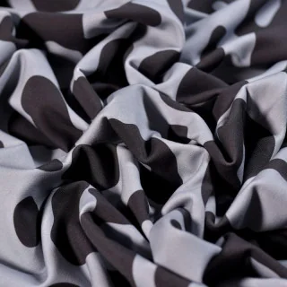 Tissu French Terry Léopard Bleu Glacier "Frozen Soul" – Collection Angels – Les Filles à Pois - Design Les Filles à Pois - Desig