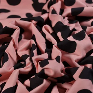 Tissu French Terry Léopard Rose Pastel "Pink Spirit" – Collection Angels – Les Filles à Pois - Design Les Filles à Pois - Design